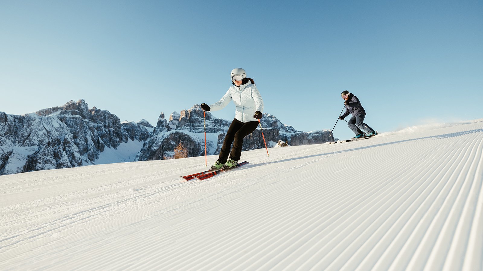 L'area sciistica dell'Alta Badia garantisce durante tutto l'inverno